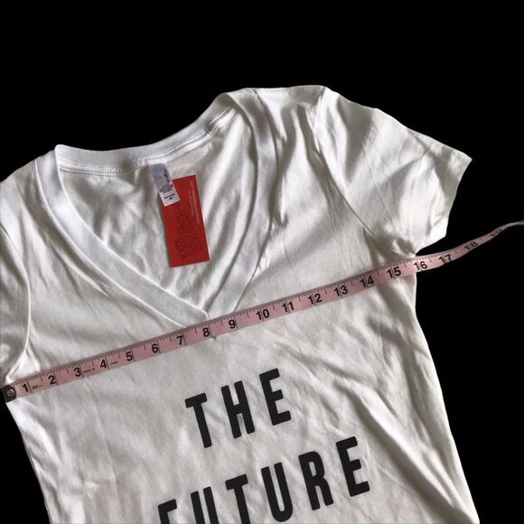 Next Level The Future Is Bright Short Sleeve Tee Sz M White NWT - Picture 4 of 10